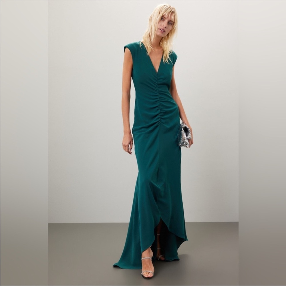 Elliatt Marabel Hunter Dark Green Dress, Size: XL